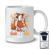 Personalized Custom Name Bruh It's Fall; Amazing Thanksgiving Tree Goose Drink Coffee Pumpkin T-Shirt