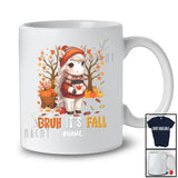 Personalized Custom Name Bruh It's Fall; Amazing Thanksgiving Tree Horse Drink Coffee Pumpkin T-Shirt
