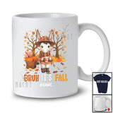 Personalized Custom Name Bruh It's Fall; Amazing Thanksgiving Tree Mule Drink Coffee Pumpkin T-Shirt