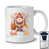 Personalized Custom Name Bruh It's Fall; Amazing Thanksgiving Tree Pig Drink Coffee Pumpkin T-Shirt
