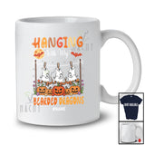 Personalized Custom Name Hanging With My Bearded Dragons; Lovely Halloween Three Boo T-Shirt
