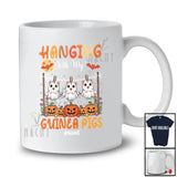 Personalized Custom Name Hanging With My Guinea Pigs; Lovely Halloween Three Boo Ghosts T-Shirt