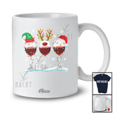 Personalized Custom Name Three Wine Glasses Snow; Amazing Christmas Drinking Drunker T-Shirt