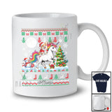 Personalized Custom Name Santa Corgi Riding Unicorn; Merry Christmas Sweater Moon Animal T-Shirt