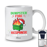 Personalized Custom Name Dumpster Fire Response Leader; Humorous Christmas Santa Family T-Shirt