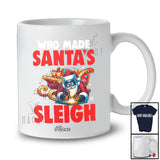Personalized Custom Name Who Made Santa's Sleigh; Humorous Christmas Santa Welders T-Shirt