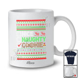 Personalized Custom Name Nice Naughty Cookie; Amusing Christmas Sweater Cookie Baking T-Shirt