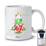 Personalized Custom Name 6 7 X-mas Tree; Lovely Christmas Lights Six Seven Squad; Family T-Shirt