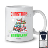 Personalized Custom Name Christmas Is Better On An Ambulance; Joyful Driving Driver T-Shirt