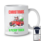 Personalized Custom Name Christmas Is Better On A Pickup Truck; Joyful Driving Driver T-Shirt