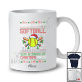 Personalized Custom Name Forecast Softball Christmas Party; Amazing Sweater Santa Player T-Shirt