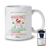 Personalized Custom Name Forecast Basketball Christmas Party; Amazing Sweater Santa Player T-Shirt