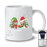 Personalized Custom Name Two Santa Elf Whiskey Glasses; Amazing Christmas Drinking Drunker T-Shirt