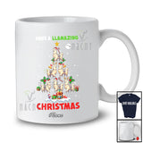 Personalized Custom Name Have A Llamazing Christmas; Amazing X-mas Tree Llama Farmer T-Shirt