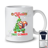 Personalized Custom Name Official Tree Climber; Lovely Christmas Squirrel Damage; Family T-Shirt