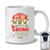 Personalized Custom Name Vintage Retro Gnome Crew; Amusing Christmas Tree Three Gnome; Family T-Shirt