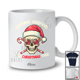 Personalized Custom Name Nothing Around The Christmas Tree; Scary Santa Skull Candy Canes T-Shirt