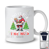 Personalized I Do It For The Ho's; Cheerful Christmas Custom Name Santa Drinking Whiskey; Drunker T-Shirt