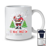 Personalized I Do It For The Ho's; Cheerful Christmas Custom Name Santa Drinking Wine; Drunker T-Shirt