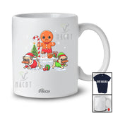 Personalized Custom Name Pug Chase Gingerbread; Humorous Christmas Naughty Family T-Shirt