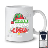 Personalized Custom Name Leader Of Cousin Crew; Merry Christmas Lights Elf; Family T-Shirt