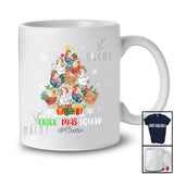 Personalized Custom Name Chick-mas Squad; Joyful Christmas Tree Chickens X-mas Lights; Farmer T-Shirt