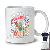 Personalized Custom Name Here To Delete Your Cookies; Cheerful Christmas IT Manager Baker T-Shirt