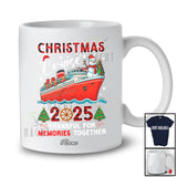 Personalized Custom Name Christmas Cruise 2025 Together; Joyful Snowman Friends Family Group T-Shirt