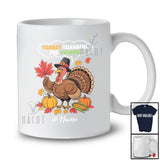 Personalized Custom Name Turkey Thankful For Vegans; Adorable Thanksgiving Fall Vegan T-Shirt