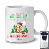 Personalized Custom Name I Want A Cockatiel For Christmas; Lovely Santa Bird X-mas Tree T-Shirt