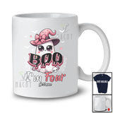 Personalized Custom Name Boo I'm Four; Lovely Halloween 4th Birthday Ghost Witch; Girls Family T-Shirt