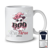 Personalized Custom Name Boo I'm Three; Lovely Halloween 3rd Birthday Ghost Witch; Girls Family T-Shirt