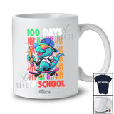 Personalized Custom Name 100 Days Of School; Awesome 100th Day Dinosaur Counting Studying T-Shirt