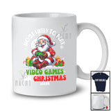 Personalized Custom Name Likely To Play Video Games On Christmas; Amusing Santa Gaming Gamer T-Shirt