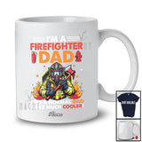 Personalized Custom Name Firefighter Dad Definition Much Cooler; Proud Father's Day Vintage Family T-Shirt