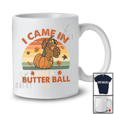 Personalized Custom Name Retro Came In Like A Butter Ball; Happy Thanksgiving Turkey Hanging T-Shirt