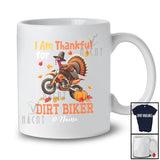 Personalized Custom Name Thankful For Dirt Biker; Proud Thanksgiving Turkey Dirt Bike; Rider T-Shirt