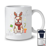 Personalized Custom Name Bulldog Reindeer; Wonderful Christmas Lights Bulldog Owner Family T-Shirt