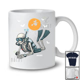 Personalized Custom Name Skeleton Scuba Diving; Joyful Halloween Outdoor Activities; Men Family T-Shirt