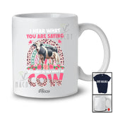 Personalized Custom Name But I Want To Talk About My Cow; Floral Leopard Rainbow Farmer T-Shirt