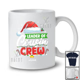 Personalized Custom Name Leader Of Cousin Crew; Merry Christmas Lights Santa; Family T-Shirt