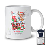 Personalized Custom Name LOVE Dentist; Proud Christmas Dentist Tools Jobs Reindeer T-Shirt