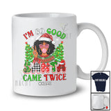 Personalized I'm So Good Santa Came Twice; Joyful Christmas Custom Name Afro Santa; Family T-Shirt