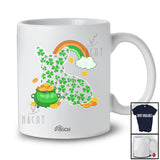 Personalized Custom Name St. Patrick's Day Corgi Shape; Lovely Shamrock Corgi Owner Lover T-Shirt