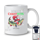 Personalized Custom Name Merry Christmusk; Joyful Christmas Santa Muskellunge; Fish Fishing T-Shirt