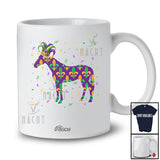 Personalized Custom Name Mardi Gras Horse Shape; Lovely Farm Animal Farmer; Parades Group T-Shirt