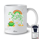 Personalized Custom Name St. Patrick's Day Horse Shape; Lovely Shamrock Farm Animal Farmer T-Shirt