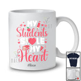 Personalized Custom Name My Students Stole My Heart; Lovely Valentine Teaching Teacher Lover T-Shirt