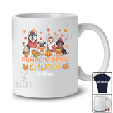 Personalized Custom Name Pumpkin Spice & Woof; Lovely Thanksgiving Fall Dog Owner Lover T-Shirt