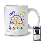 Personalized Custom Name Girl Who Loves Hanukkah; Lovely Lights Leopard Rainbow; Family T-Shirt